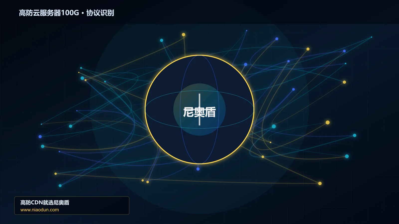 高防云服务器100G协议识别与节点防护图