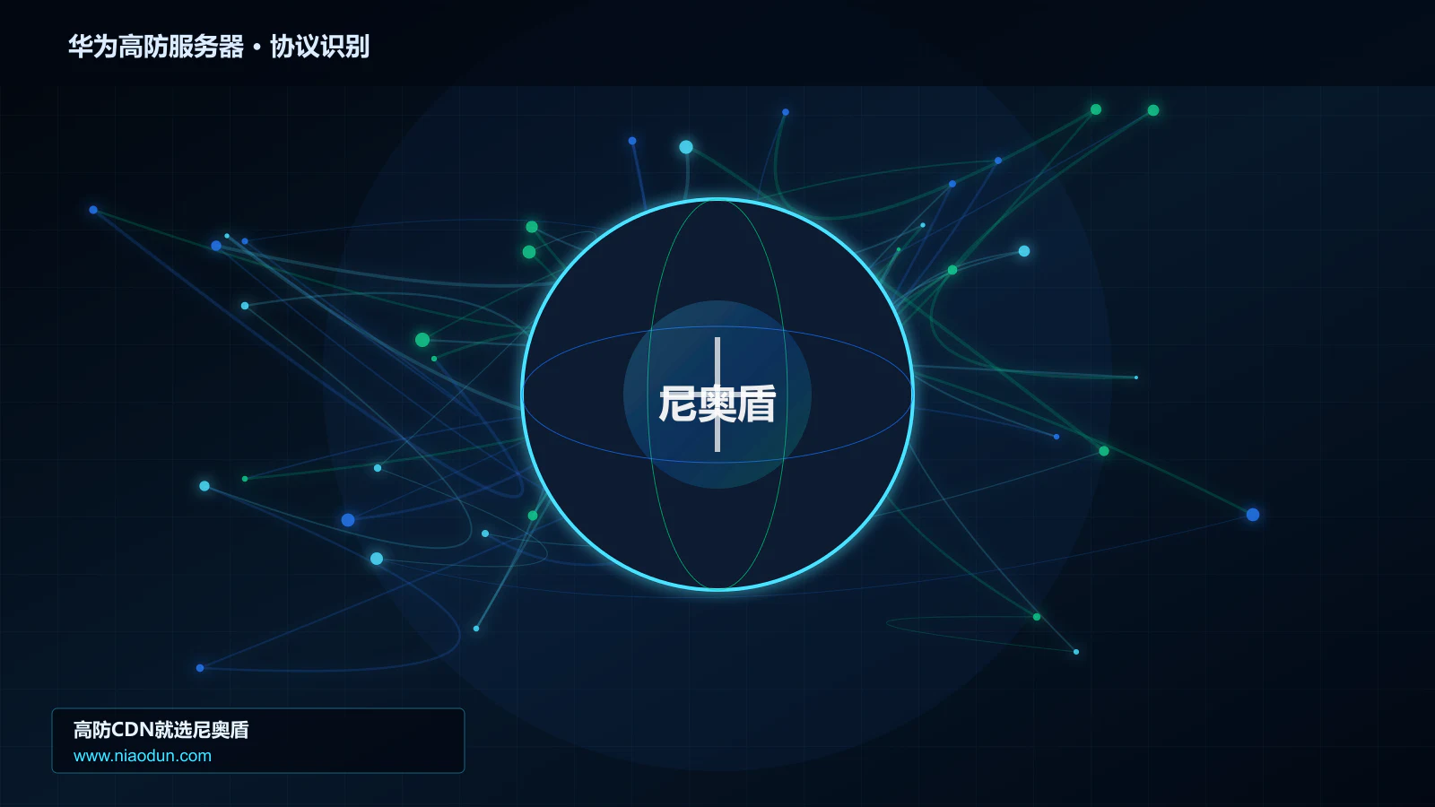 华为高防服务器协议识别与节点防护图