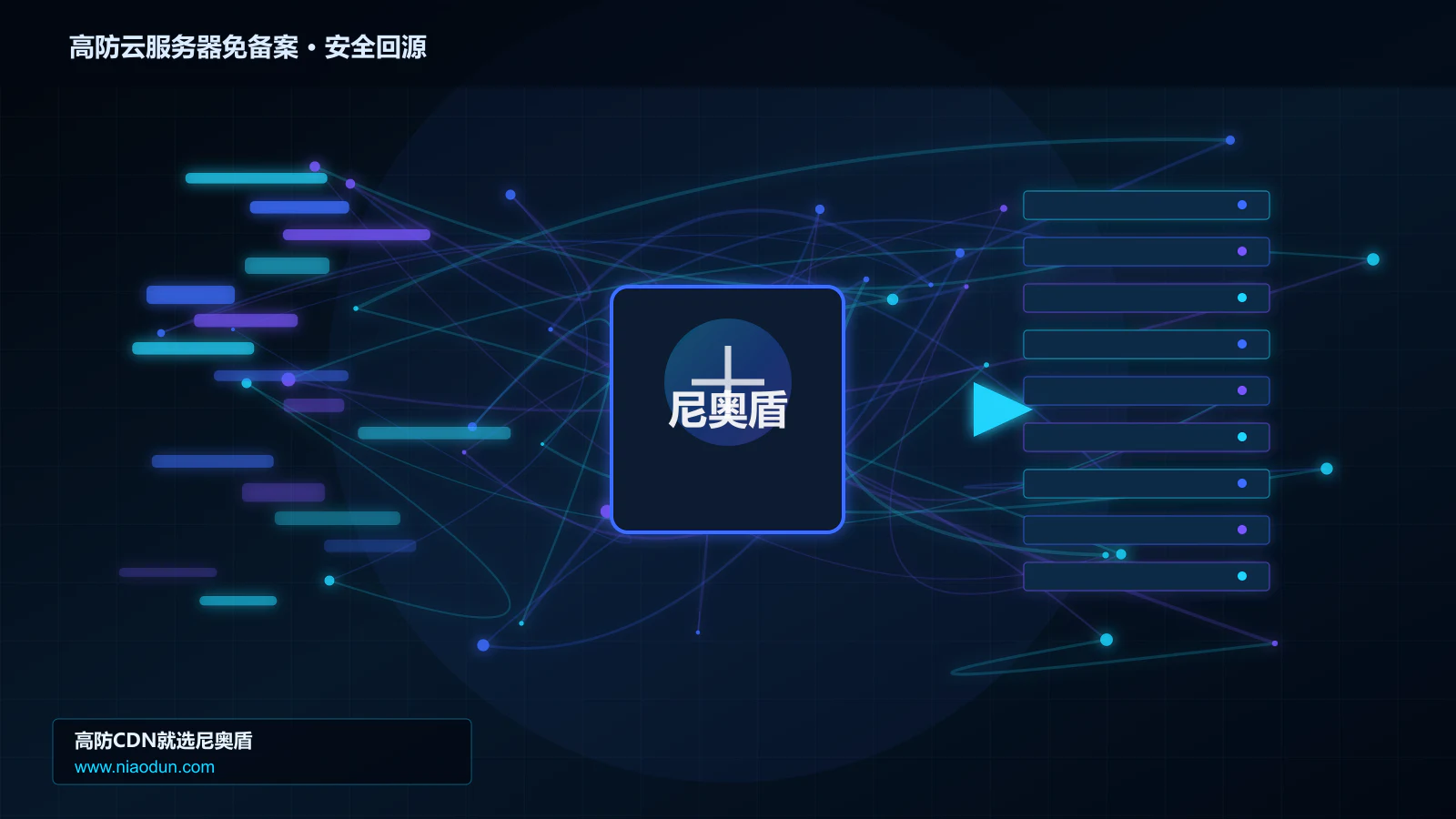 高防云服务器免备案路由调度与安全回源图