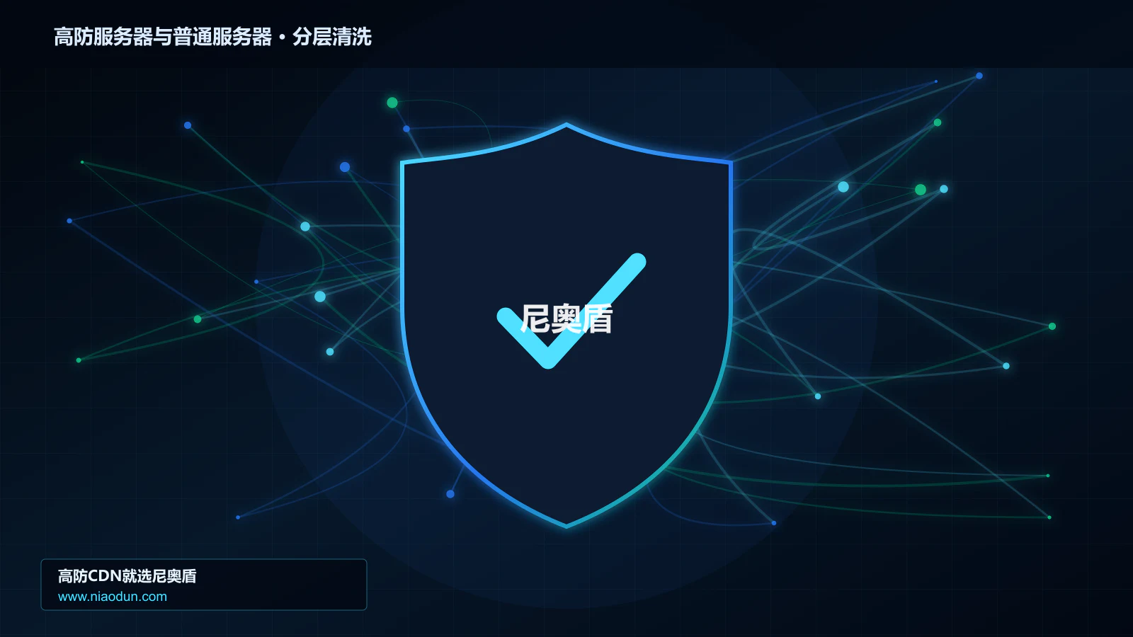 高防服务器与普通服务器分层流量清洗架构图