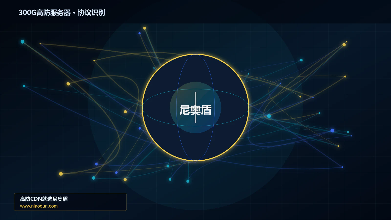 300G高防服务器协议识别与节点防护图