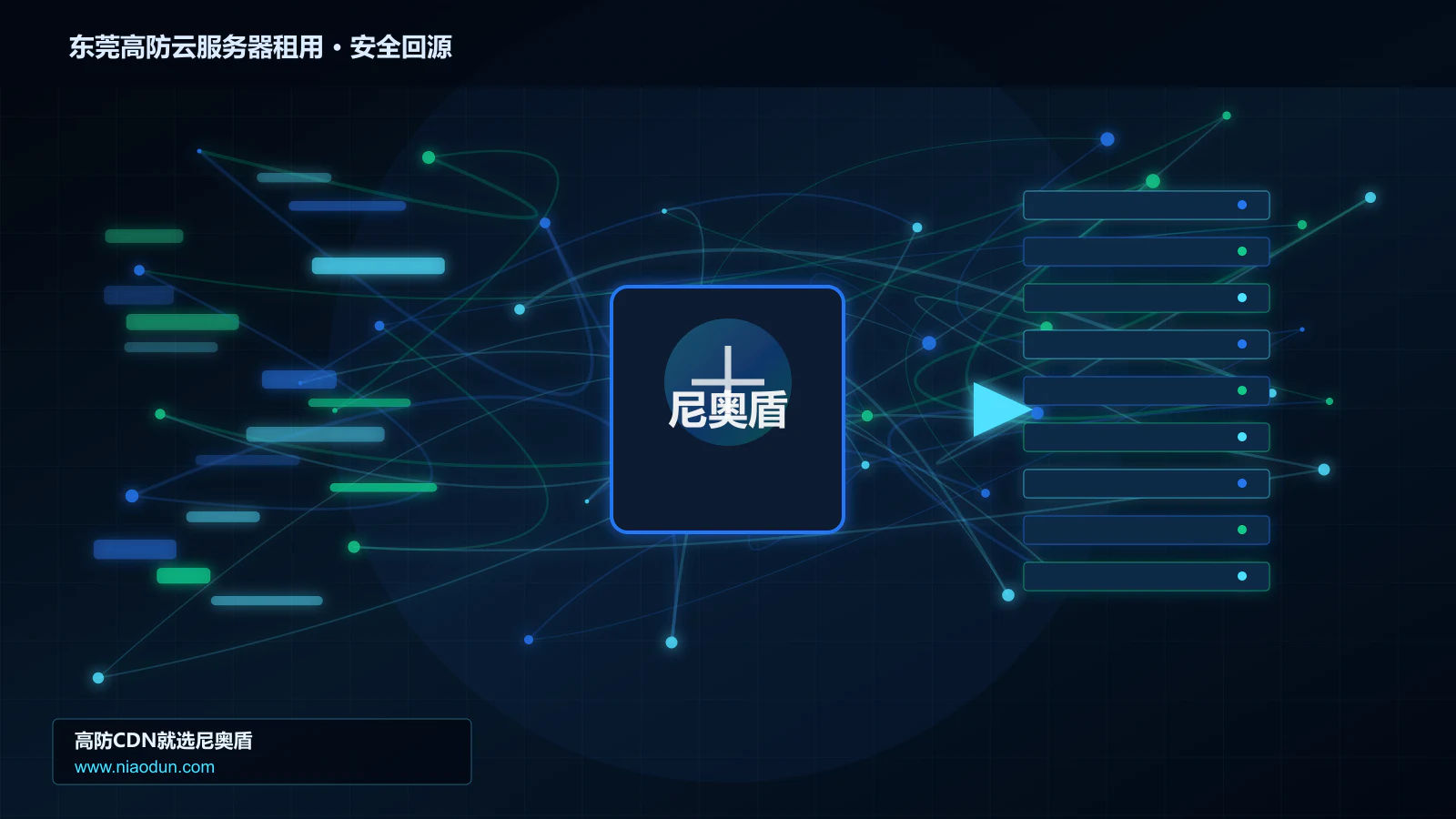 东莞高防云服务器租用路由调度与安全回源图